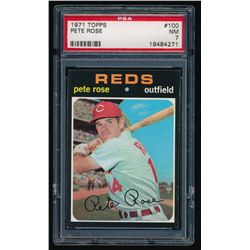 1971 Topps #100 Pete Rose (PSA 7)