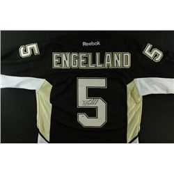 Deryk Engelland Signed Penguins Jersey (PSA COA)