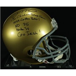 Joe Montana Signed Notre Dame Full-Size Helmet with (4) Inscriptions (Montana Hologram)