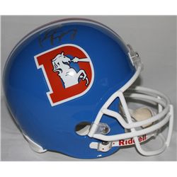 Peyton Manning Signed Broncos Throwback Full-Size Helmet (Steiner COA)