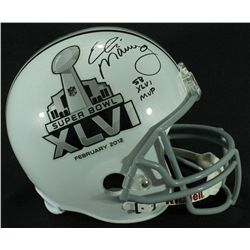 Eli Manning Signed Super Bowl XLVI Full-Size Helmet Inscribed "SB XLVI MVP" (Steiner COA)