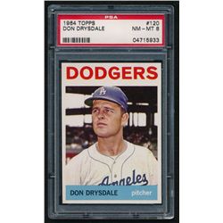 1964 Topps #120 Don Drysdale (PSA 8)