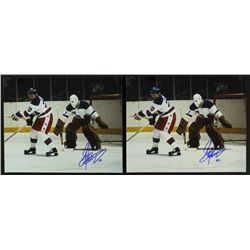 Lot of (2) Steve Janaszak Signed Team USA 8x10 Photos (PA LOA)