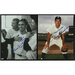 Lot of (2) Bobby Richardson Signed Yankees 8x10 Photos Inscribed "Best Wishes" (PA LOA)