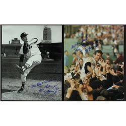 Lot of (2) Jim Lonborg Signed Yankees 8x10 Photos Inscribed "All The Best" & "Cy Young 67" (PA LOA)