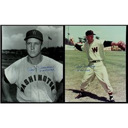 Lot of (2) Roy Sievers Signed Senators 8x10 Photos Inscribed "5 All Star" (PA LOA)