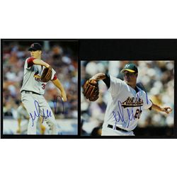 Lot of (2) Mark Mulder Signed 8x10 Photos (PA LOA)