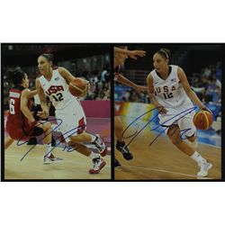 Lot of (2) Diana Taurasi Signed Team USA 8x10 Photos (PA LOA)