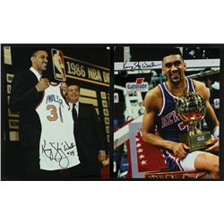 Lot of (2) Kenny Sky Walker Signed Knicks 8x10 Photos (PA LOA)