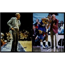 Lot of (2) Jack Ramsay Signed Pacers 8x10 Photos Inscribed "HOF 92" (PA LOA)