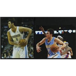 Lot of (2) Danilo Gallinari Signed Nuggets 8x10 Photos (PA LOA)