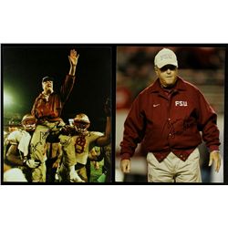 Lot of (2) Bobby Bowden Signed FSU 8x10 Photos (PA LOA)