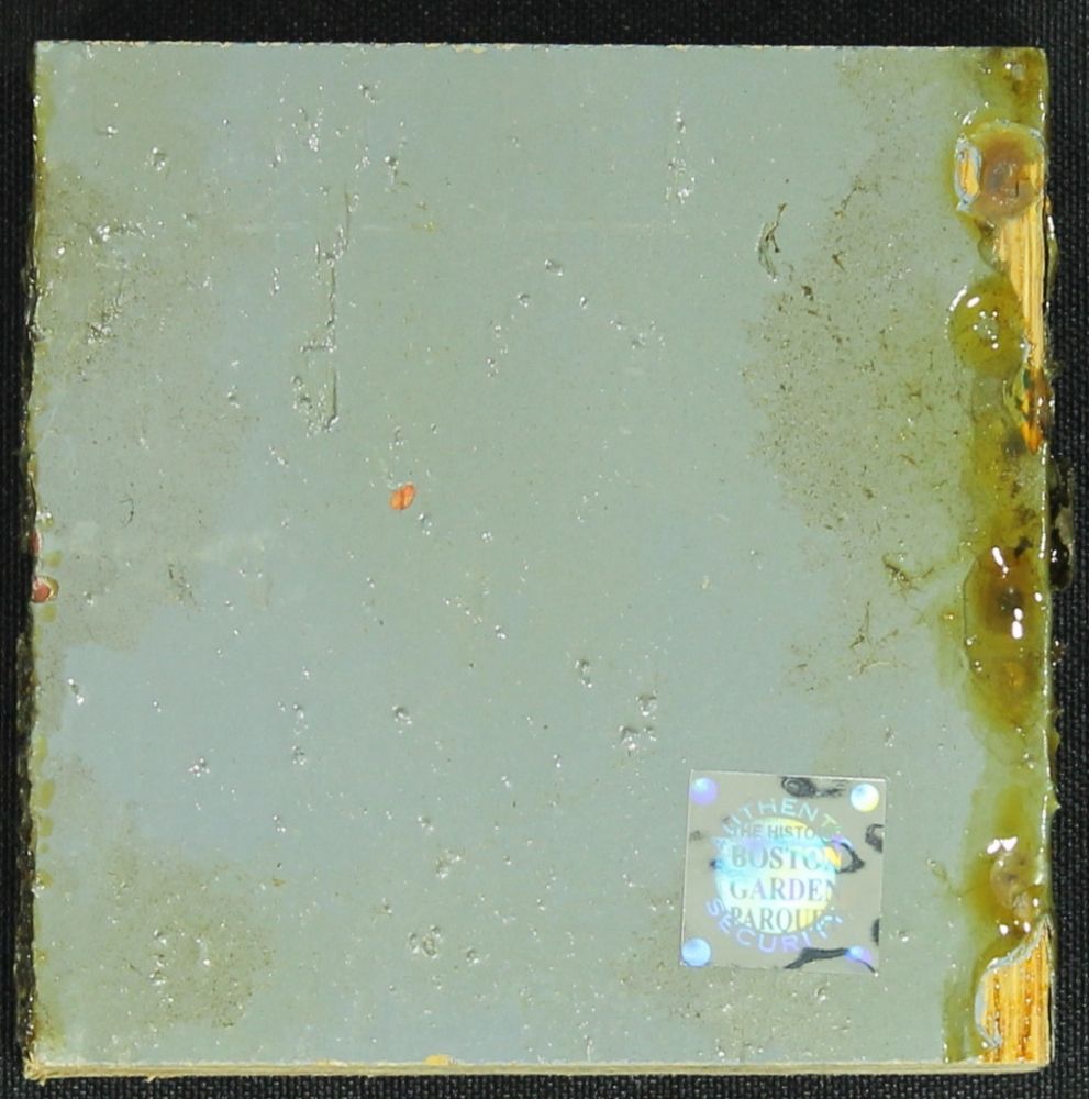 Boston Celtics Game Used 4x4 Hardwood Floor Used In The Boston