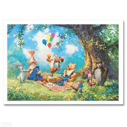 James Coleman Signed 12x17 "Splendiferous Picnic" Walt Disney Winnie The Pooh Lithograph #1885/5000