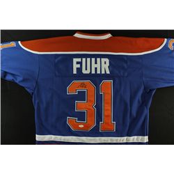 Grant Fuhr Signed Oilers Jersey (JSA COA)