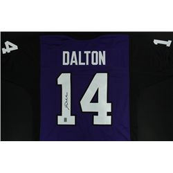Andy Dalton Signed TCU Jersey (GTSM COA)