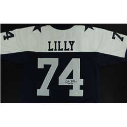 Bob Lilly Signed Cowboys Jersey Inscribed "HOF 80" (JSA COA)