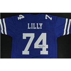Bob Lilly Signed Cowboys Jersey Inscribed "HOF 80" (JSA COA)