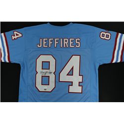 Haywood Jeffires Signed Oilers Jersey (JSA COA & GTSM)