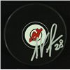 Image 1 : Anton Volchenkov Signed Devils Logo Puck (JAG COA)
