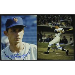 Lot of (2) Bud Harrelson Signed Mets 8x10 Photos Inscribed "All My Best" & "69 Mets" (PA LOA)