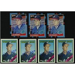 Lot of (7) Signed Jack McDowell Rookie Cards (Schwartz COA)