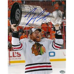Brian Campbell Signed Blackhawks 8x10 Photo (Schwartz COA)