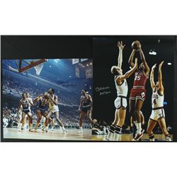 Lot of (2) Chet Walker Signed 16x20 Photos with Bulls & 76ers (Schwartz COA)