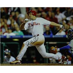 Pat Burrell Signed 2008 NLCS Phillies 16x20 Photo (MLB Hologram)