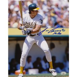 Jose Canseco Signed Athletics 8x10 Photo Inscribed "40/40" (Canseco Hologram)