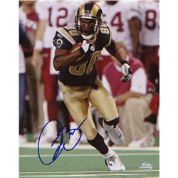 Isaac Bruce Signed Rams 8x10 Photo (GTSM COA)