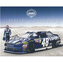 Jimmie Johnson Signed Lowes NASCAR 8x10 Photo (PA LOA)