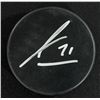 Image 1 : James Van Riermsdyk Signed Flyers Logo Hockey Puck (JSA COA)