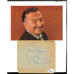Xavier Cugat Signed 4x5 Cut Affixed To 8x10 Photo (JSA COA)