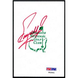 Fuzzy Zoeller Signed Masters Scorecard (PSA COA)