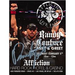 Randy Couture Signed 4x5 Meet and Greet Card (JSA COA)