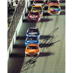 Ryan Newman & Tony Stewart Signed NASCAR 2008 Daytona 500 Win 8x10 Photo (PA LOA)