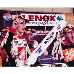 Joey Logano & Greg Zipadelli Signed NASCAR 8x10 Photo (PA LOA)