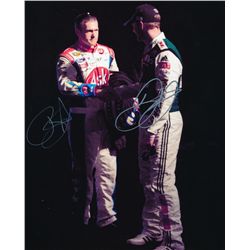 Dale Earnhardt Jr. & Bobby Labonte Signed NASCAR 8x10 Photo (PA LOA)