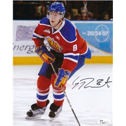 Griffin Reinhart Signed Oil Kings 8x10 Photo (JSA COA)