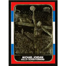 1986-87 Fleer Michael Jordan RC NBA 23K Gold Limited Edition Card