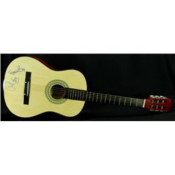 Pete Wentz Signed Acoustic Guitar Inscribed "Fall Out Boy" (PA LOA)