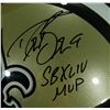 Image 2 : Drew Brees Signed Saints Full-Size Helmet Inscribed "SB XLIV MVP" (Brees Hologram)