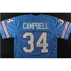Earl Campbell Signed Oilers Jersey (JSA COA)