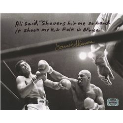 Earnie Shavers Signed 8x10 Photo vs. Muhammad Ali with Extensive Inscription (Shavers Hologram)