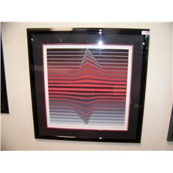 VICTOR VASARELY LIMITED EDITION, GALLERY FRAMED SERIGRAPH #278/300