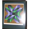 Image 1 : VICTOR VASARELY ORIGINAL FRAMED LITHOGRAPH "MATA FEM" # 60/250