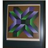 Image 2 : VICTOR VASARELY ORIGINAL FRAMED LITHOGRAPH "MATA FEM" # 60/250