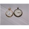 Image 2 : LOT OF (2) POCKET WATCHES. WALTHAM & MAJESTRON