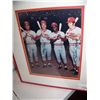 Image 1 : BIG RED MACHINE HAND SIGNED COLOR PICTURE. FRAMED SIGNED BY P. ROSE, J. BENCH. T.PEREZ & J. MORGAN